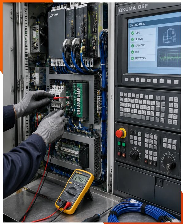 Ремонт систем ЧПУ Okuma OSP в Артёме